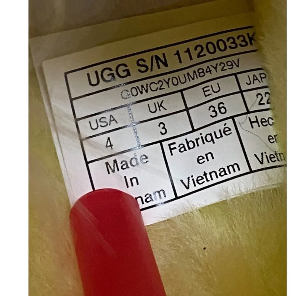 UGG Shoes Kids 4 Yellow Slides Fluff Yeah Tie Dye 1120033K Casual Fluffy Comfy‎